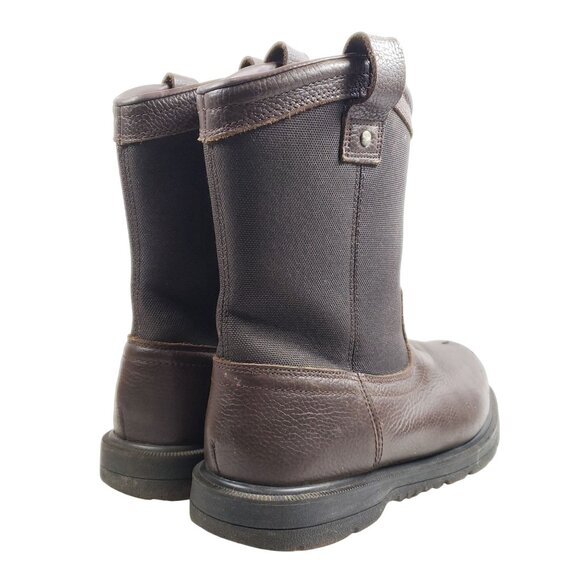 Herman Survivors Mens Size 12 Brown Leather Steel Toe Work Boots - Picture 3 of 9